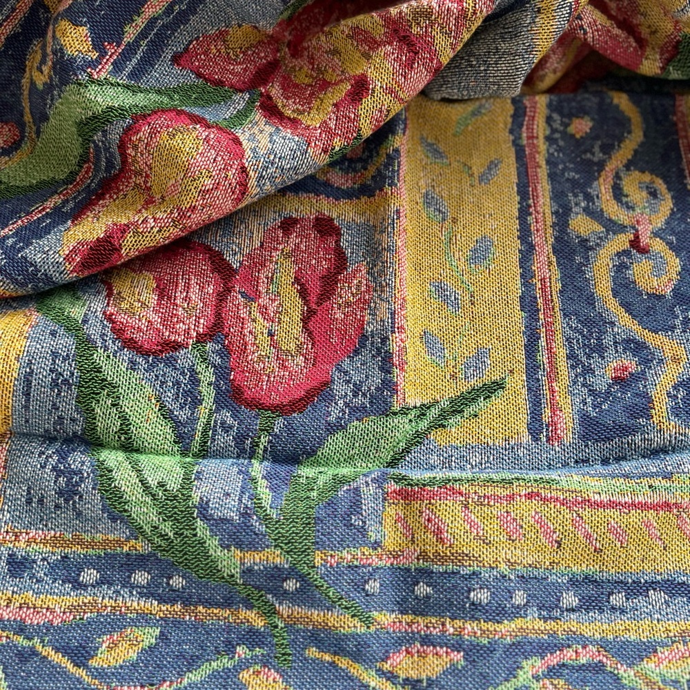 RARE THROW by DESIGNER VERA CIBIEN for RUG BARN throw Tapestry Home Accent Decor